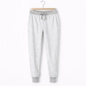 PAPER LABEL | White & Grey Striped Sleeping Pajama Pants – Women’s Large